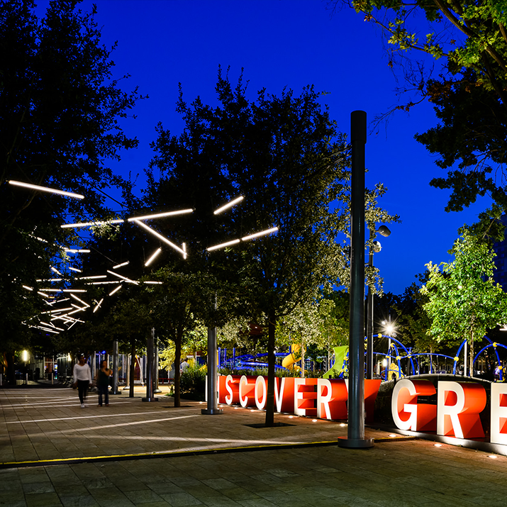 discovery green northwest corner